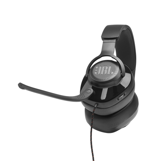 JBL Quantum 200 - Black - Wired over-ear gaming headset with flip-up mic - Detailshot 8 image number null